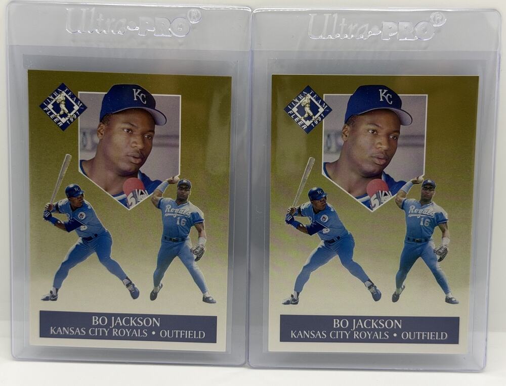 1991 Fleer Ultra - Ultra Team Bo Jackson #6 Lot Of 2 Cards